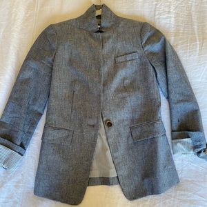 Jcrew Chambray Blazer EUC